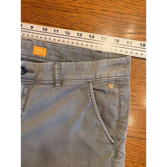 Anthropologie Pilcro Moss Green Pants Jeans Women's 35x29 Hyphen Fit Embroidered - Picture 6 of 14